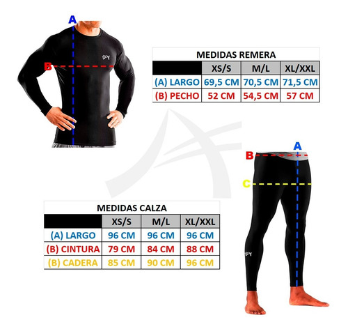 Equipo Termico Alpina Remera + Calza + Medias + Guantes Sti