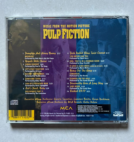 Cd Pulp Fiction - Trilha Sonora Original (1994) Estandar (Usado)