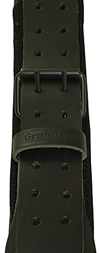 Lb2084 Cinturon Grano Superior 3.0 in Color Negro Para
