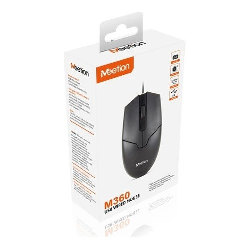 Mouse Optico Usb Meetion Mt-m360 Color Negro