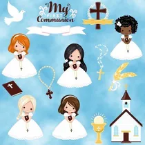 Comprar Kit Imprimible  Comunión 9 -  15 Imágenes