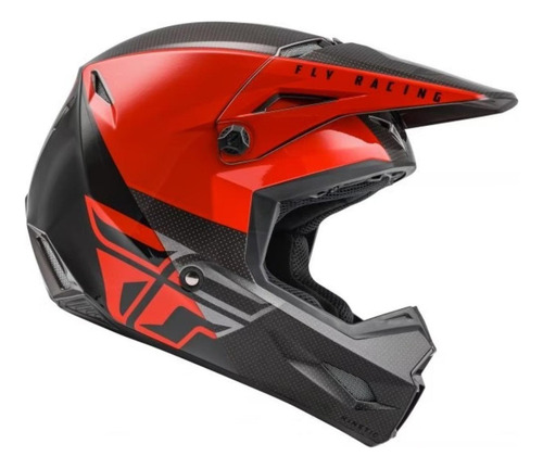 Casco Fly Kinetic Straight Edge Certificación Dot Negro/rojo