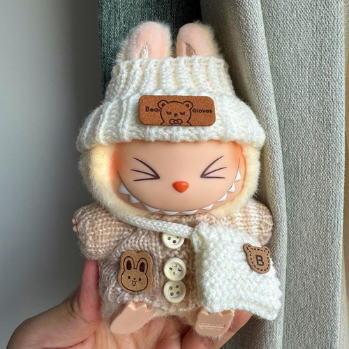 Ropa Para Muñeca Labubu - Conjunto De 3 Piezas De Crochet