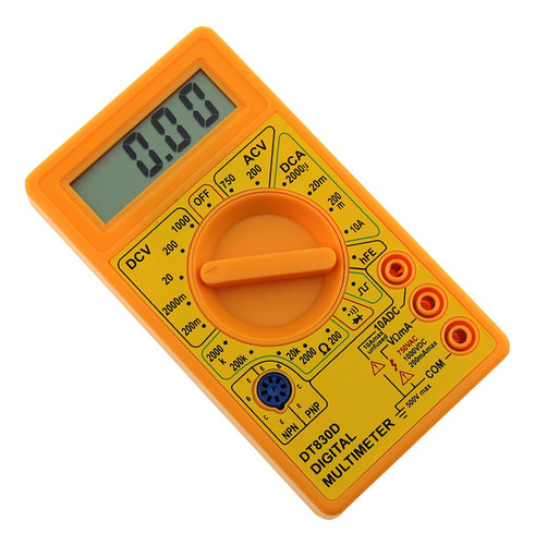 Probador De Voltaje, Multímetro Digital Dt-830d Con Zumbador