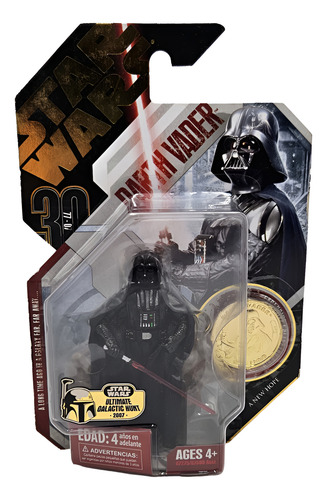 ### Star Wars 30th Anniversary Anh Darth Vader Gold Coin ###