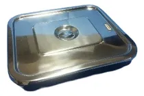Comprar Bandeja De Acero Con Tapa Instrumental 37x32x5 Cm