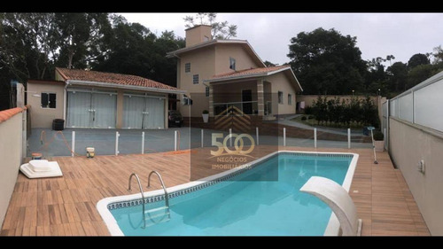 Imagem 1 de 25 de Casa Com 5 Dormitórios E Terreno Com 2.000m2 À Venda - Alto Aririu - Palhoça/sc - Ca0753