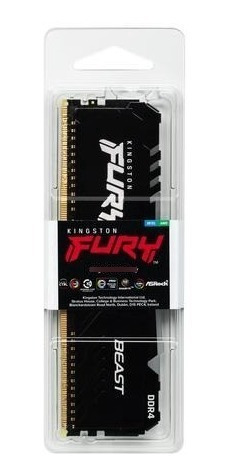 Imagem 3 de 3 de Memoria Pc Ddr4 16gb 3200 Hyperx Fury Beast Rgb Kingston