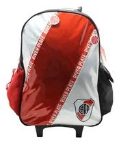 Comprar Mochila Con Carrito River Plate De 18 Pulgadas Ri477 Color Negro Rojo Y Blanco Diseño De La Tela Carp River Plate