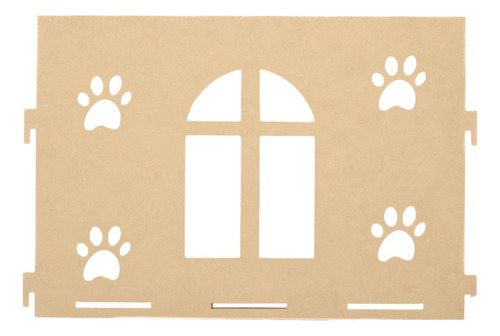 Cucha Cama Casita Perro Casa Moises Cueva Jaula 44x40c Color Madera Natural