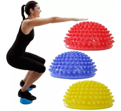 Mini Bosu Kinesiologia Kit 3 Unidades Semiesfera Equilibrio