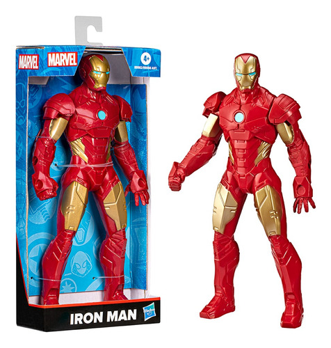 Figura Articulada Iron Man 24cm Marvel Hasbro E5556