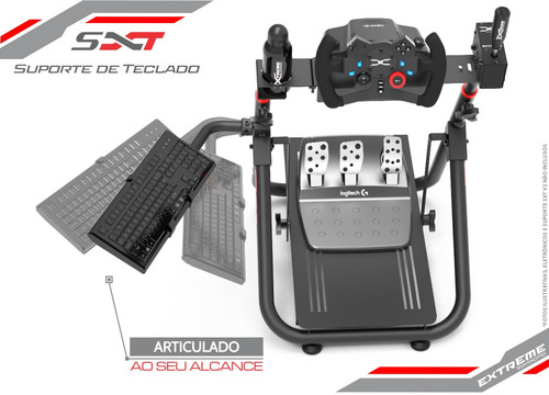 Imagem 5 de 5 de Suporte Teclado Modelo Sxt V2 - Cockpit Extreme Simracing