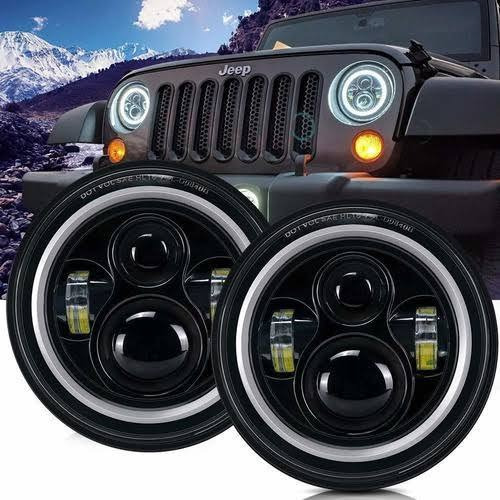 Imagen 2 de 4 de Faro 7 Pulgadas Led Par Vocho Harley Jeep