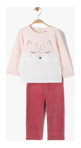 Conjunto Español Sudadera Pantalon Zorrita Terciopelo Bebes