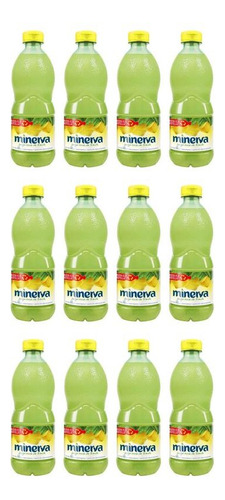 Pack X12u Botella Jugo De Limon Minerva Concentrado 500ml