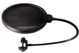 Imagen 1 de 3 de Filtro Anti Pop Para Microfono Soporte Cuello Flexible