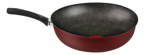 Frigideira Wok Rochedo Facilita Vermelho 28cm