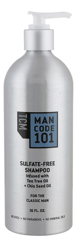  Tcm Mancode 101 Champú Sin Sulfato 16 Oz - Impregnado Con Ac