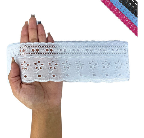 Bordado Inglês Com Passa Fita - Ctl 73 - Cores