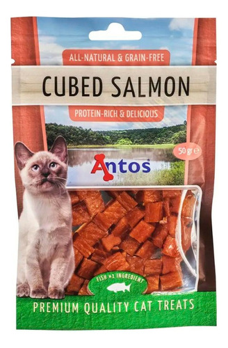 Snacks Gatos Antos Cubos Salmon 50gr