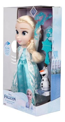 Muñeca Disney Frozen Elsa Classic Cantando Con Figura De Ola