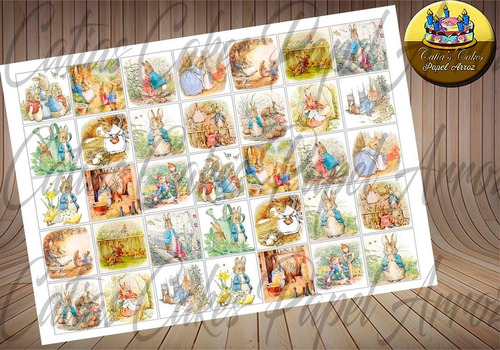Páscoa Coelho Papel De Arroz Biscoito 35 Unidades 3,8 Cm