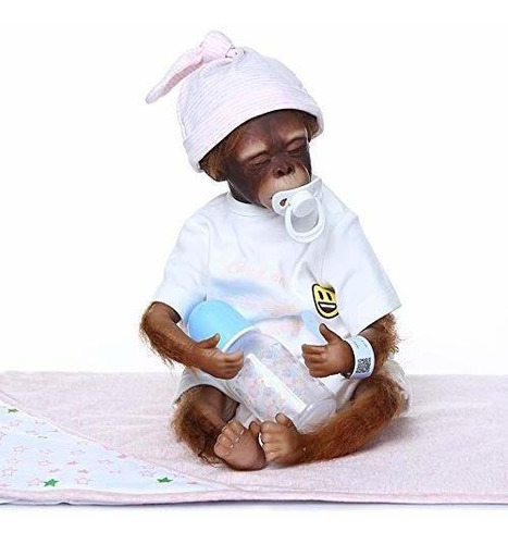 16inch 40cm Bebe Doll Reborn Toddler Monkey Elaborado Fdy5o