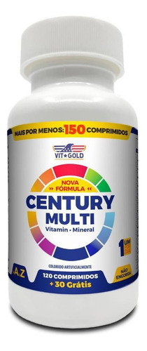 Multivitaminico Century Multi Vitgold 150 Comprimidos