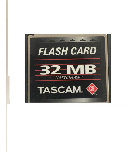 Kit Cartão Compact Flash 32mb Tascam + Adaptador Pcmcia