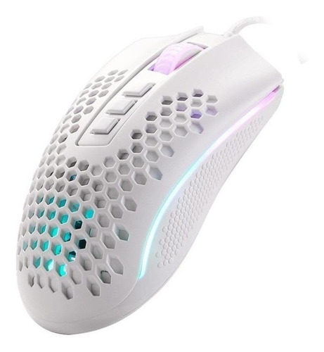 Imagem 2 de 5 de Mouse para jogo Redragon Storm Elite M988 lunar white
