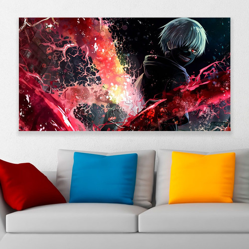 Cuadro Decorativo Tokyo Ghoul Ken Kaneki Art 80x50cm