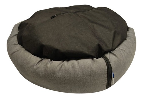 Cama Para Perro Fresca Y Suave Mediana Color Gris
