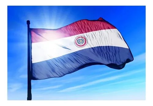 Bandera De Paraguay 1.50x90cm Exterior Grande