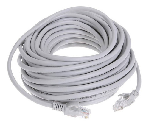 Cable Red Cat5 Armado 10 Mts Gris