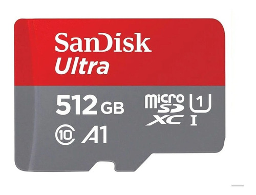 Cartão de memória SanDisk SDSQUAR-512G-GN6MA  Ultra com adaptador SD 512GB