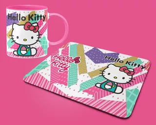 Tazas Hello Kitty Y Mouse Pad