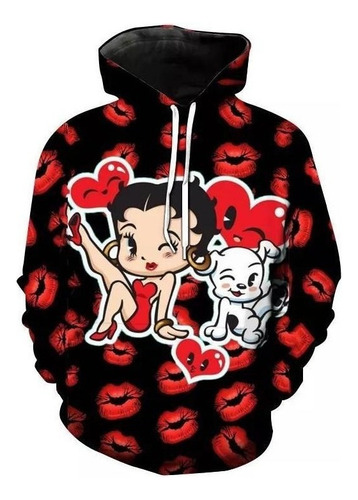 Betty Boop Sudaderas Con Capucha De Anime De Dibujos Animado