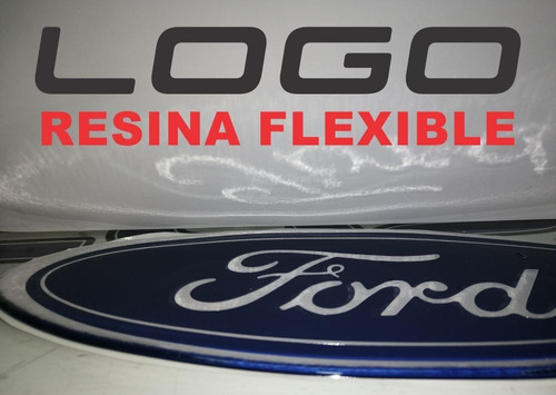 Logo Ford 17,5x7cm. Cargo Con Relieve (resina Flexible)