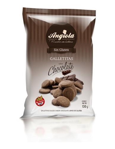Galletitas Dulces Angiola Sin Tacc 3 X 130gr A Eleccion