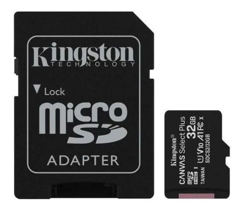 Cartão Mem 32gb Kingston Sd Canvas Select  Plus 100mbs