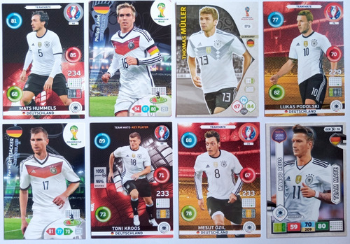 Cartas Colección Fútbol Alemania Muller Kroos Soccer Gol