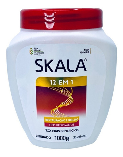 Imagen 4 de 4 de Mascara Skala Restauración Espectacular 12 En 1 Vegana 1kg