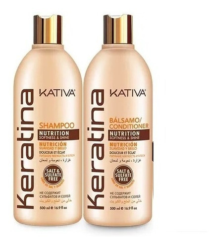 Kit Kativa Keratina Shampoo Y Acondicionador