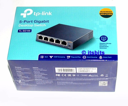 Imagen 6 de 10 de Switch Tp-link Tl Sg105 5 Puertos Gigabit Carcaza Acero
