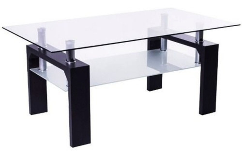 Mesa Ratona De Living Rectangular De Vidrio 100x60cm - Ana