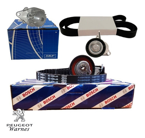 Distribucion Bosch + Kit Poly V + Bba Skf Peugeot 208 1.5 N