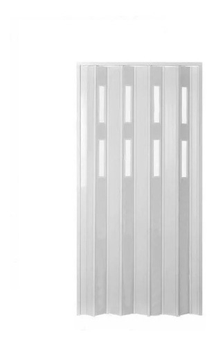 Puerta Plegadiza Pvc 10 Mm Con 2 Vidrios Comb. 0.65 X 2 