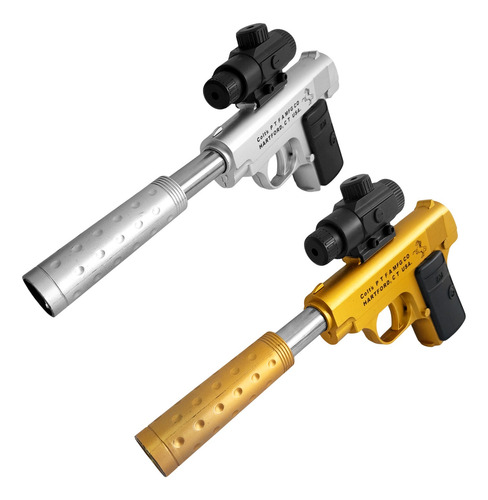 Combo Pistola Lanza Hidrogel Tiro Blanco Electrónico - 90017 Dorado
