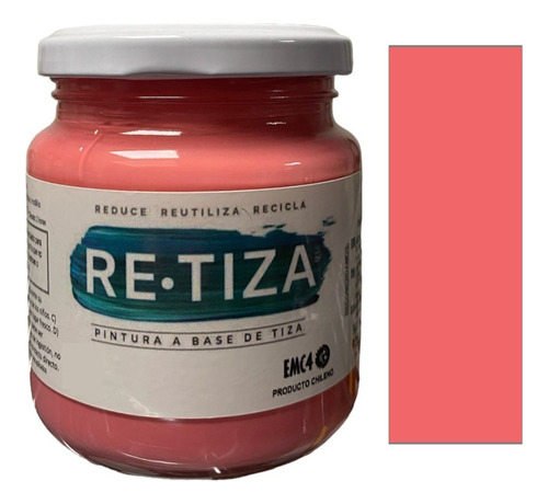 Rosa Fucsia 250 Grs. Pintura Tiza Al Agua Decorativa